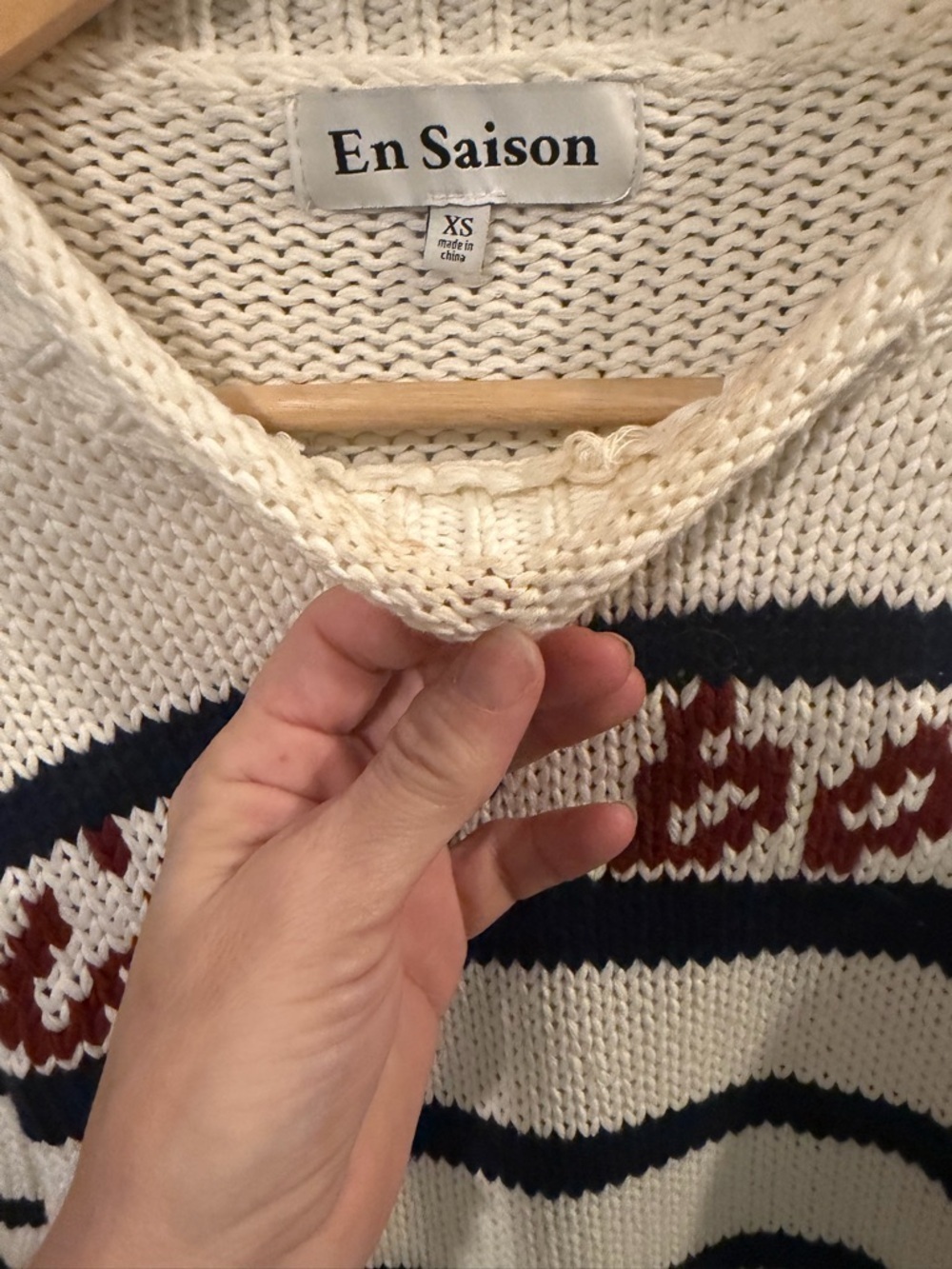 En Saison Helena Striped Boat Neck Sweater - Picture 9 of 9